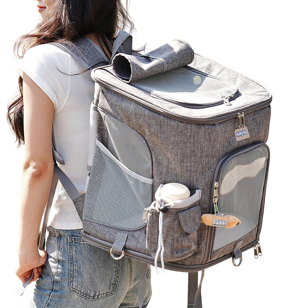 퍼피허그 Portable 강아지 백팩 캐리어 산책 이동 가방 고양이 애견 기내용 컨넬 카시트 배낭 30,900원