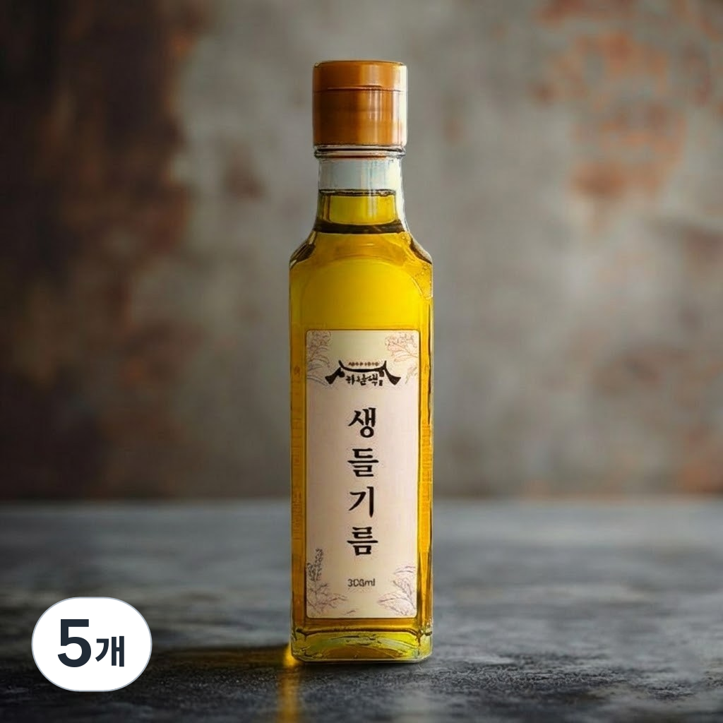 건강한 하남댁 저온압착 생들기름 냉압착, 5개, 300ml 37,900원