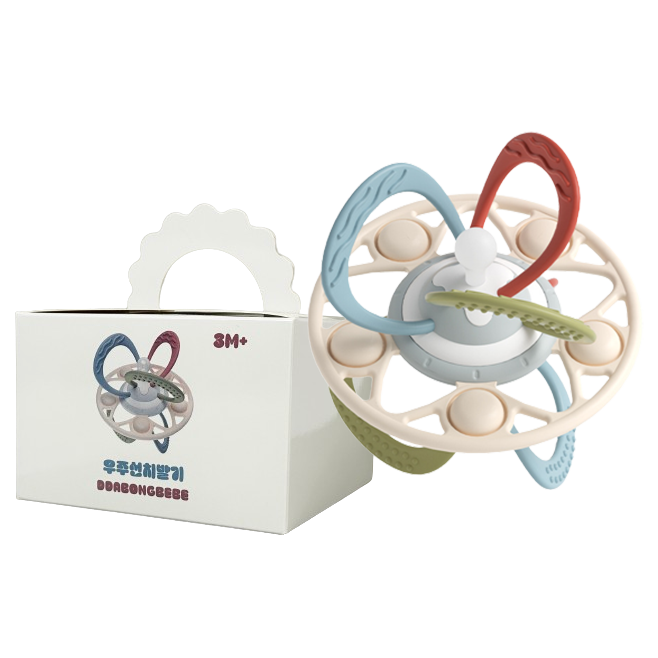 따봉베베 유아용 오볼 열탕소독 우주선 치발기, 우주선치발기, 멀티컬러, 1개 14,990원