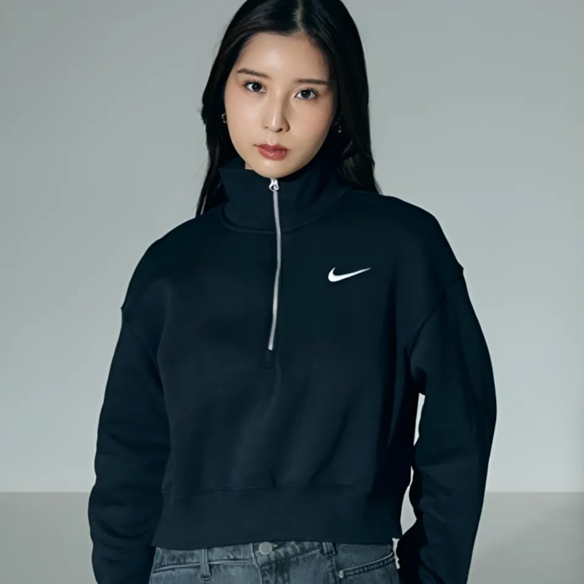 나이키 여성 크롭 오버핏 맨투맨 73,500원