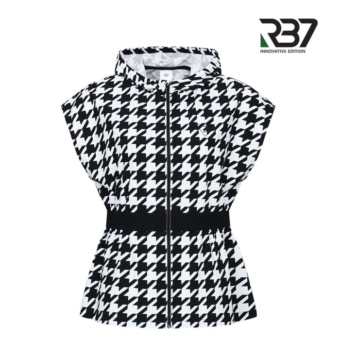 RB7 여성 고신축 허리 밴딩 패턴 후드 조끼 R3FWJP665 120,000원