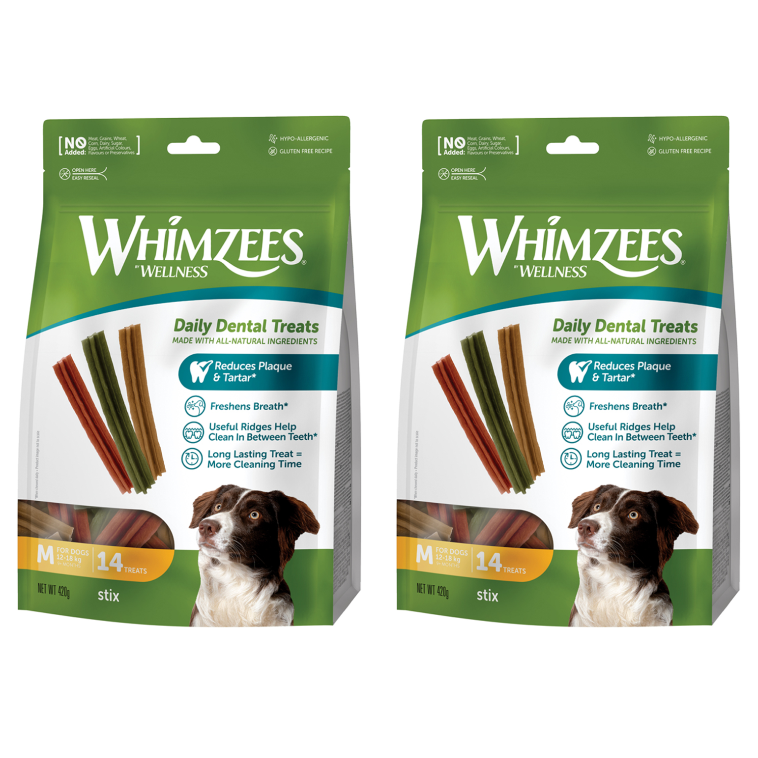 웰니스윔지스 강아지 네추럴 덴탈껌 밸류백 M 34,500원