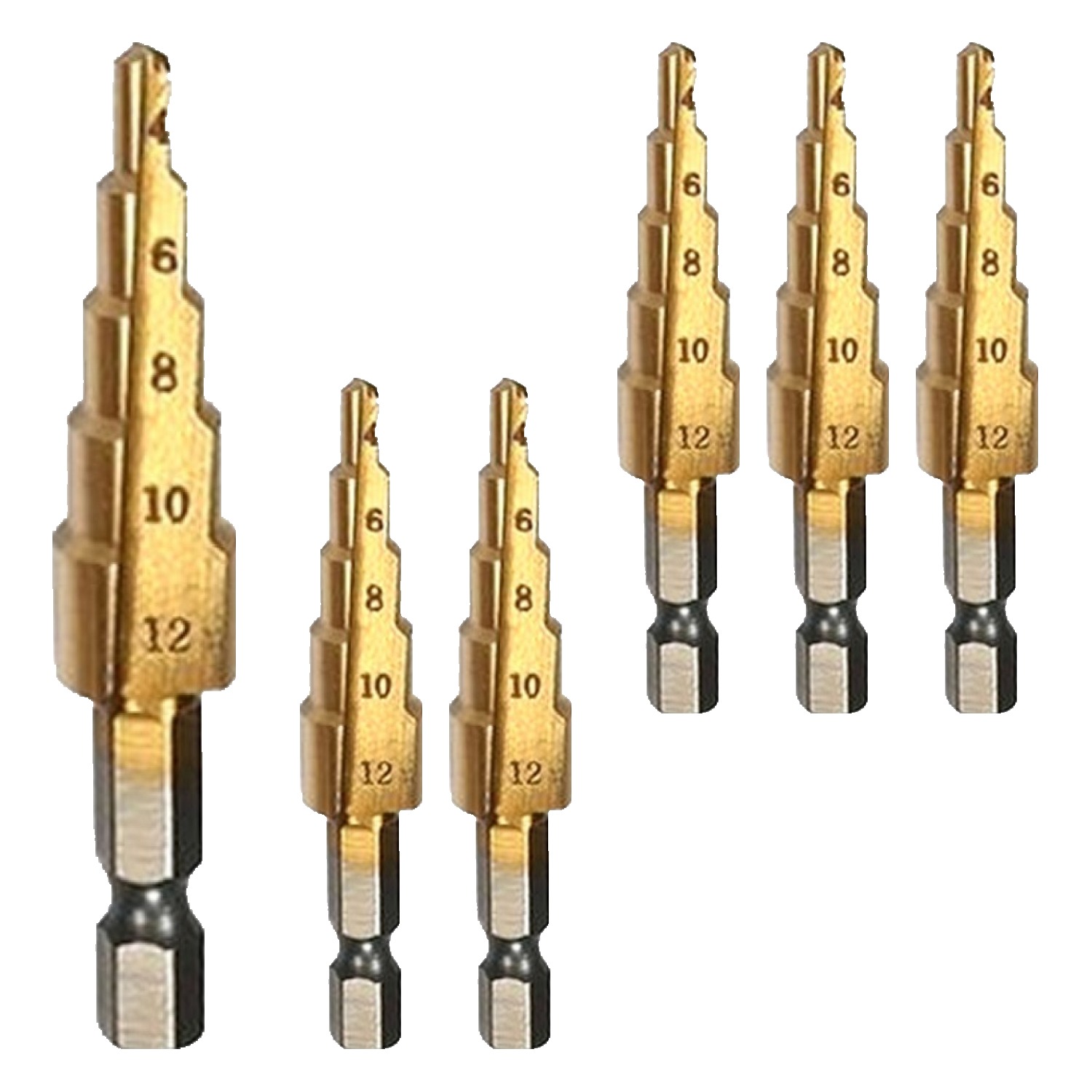 제이원 5스텝 스텝드릴 멀티홀쏘 4~12mm, 6개 29,700원