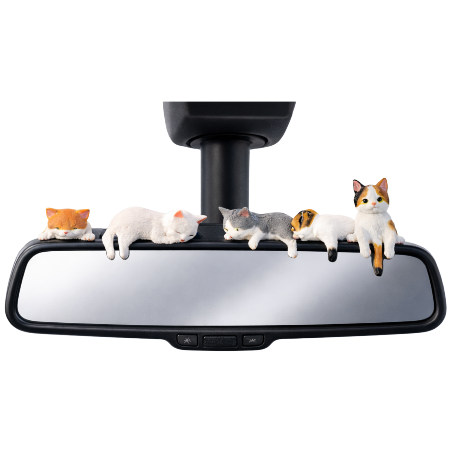 린텔라 차량용 고양이 피규어 5종 대시보드 룸밀러 인테리어 장식 소품, 1개, 혼합 9,500원