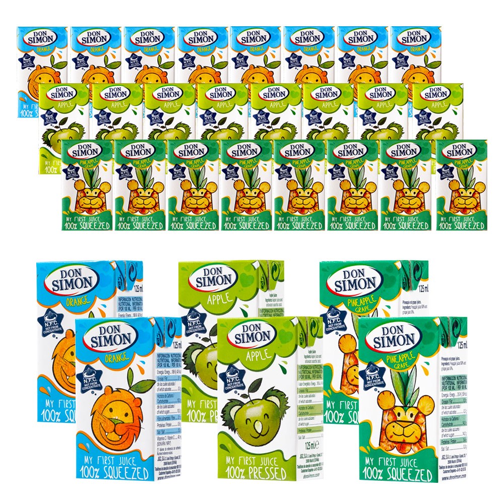 예이니식품 돈시몬 착즙주스 오렌지125ml 10개+사과125ml 10개+파인애플,백포도125ml 10개 (총30개) 어린이음료수생과일 32,990원