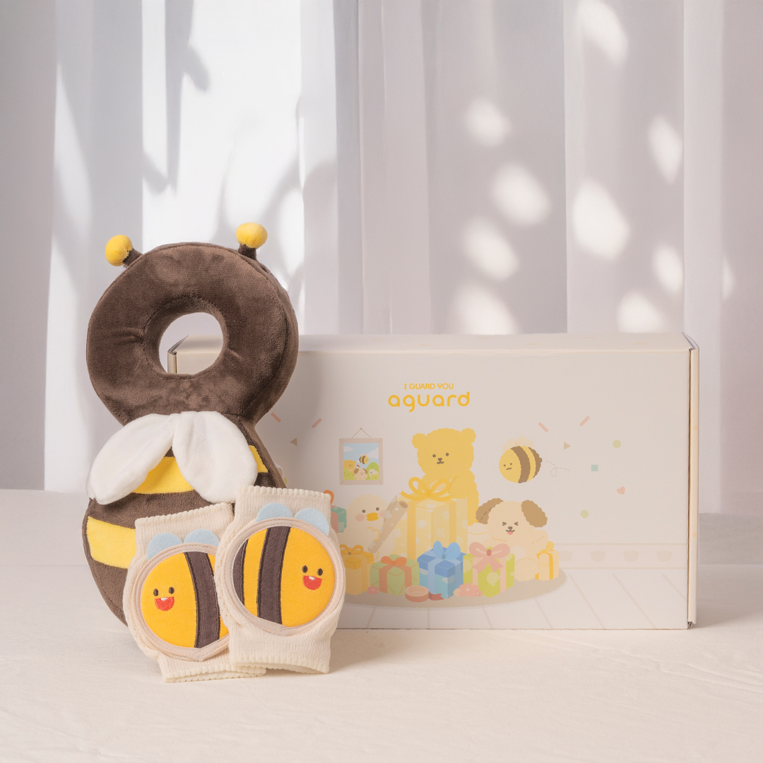 아가드 머리보호대 + 무릎보호대 + 축하엽서 백일선물세트 37,900원