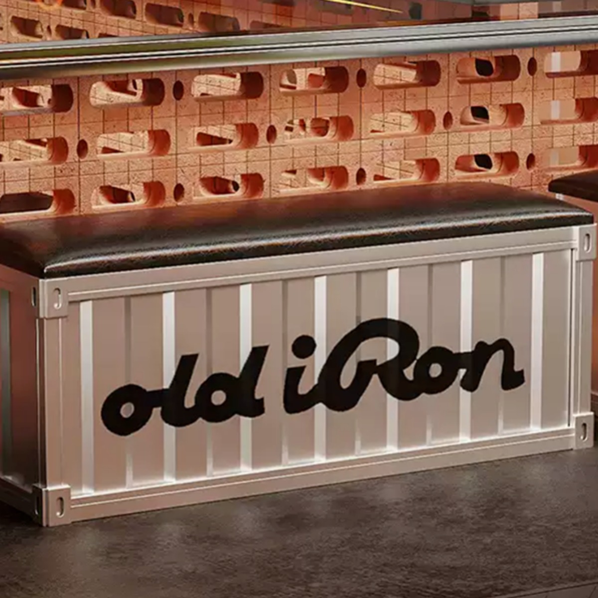 아이언박스 인더스트리얼 철제수납장 벤치 의자 철제 수납함 수납벤치 철제 신발장 신발장의자, 1개, 아이언박스_SG_120cm(+로고 커스텀 추가), 1개 259,000원