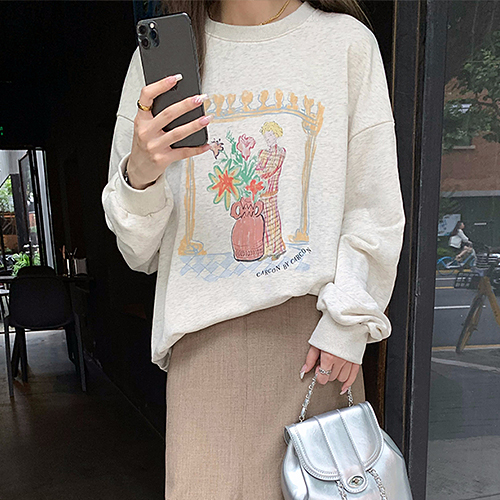 레몬소울 리헤 루즈핏 기모 맨투맨 17,560원