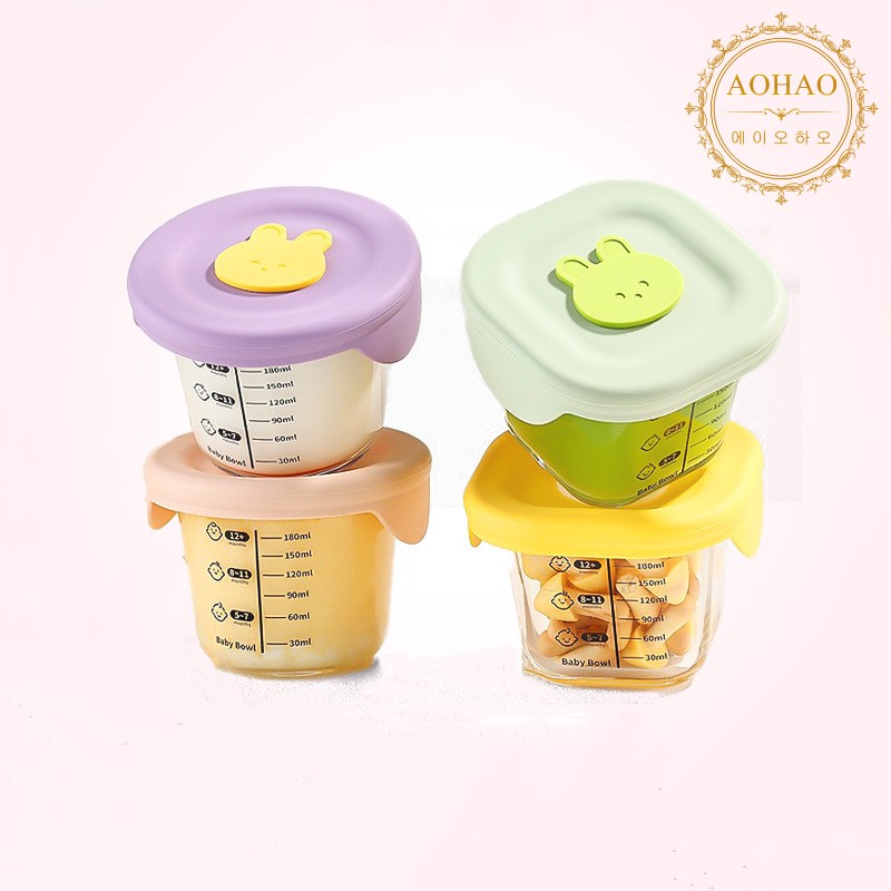 AOHAO 내열유리 이유식 용기 4종 세트 11,920원
