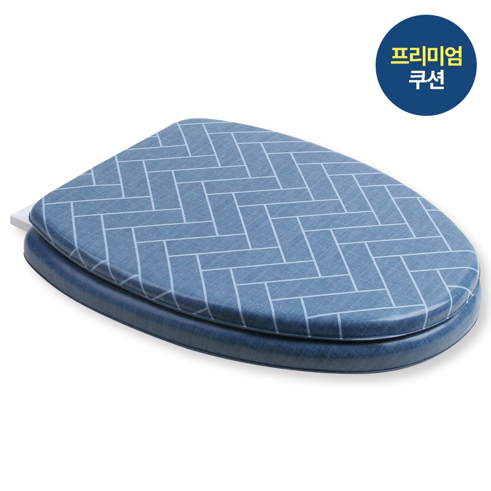 투투파파 헤링본 변기커버, 네이비 27,000원