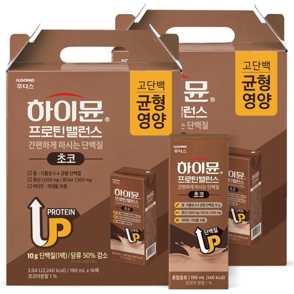 하이뮨 프로틴 밸런스 음료 초코, 32개 42,800원