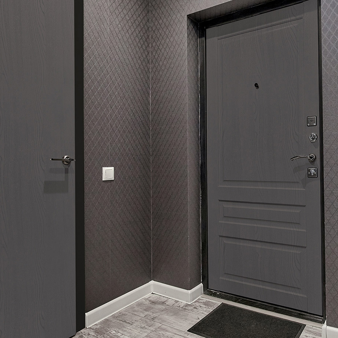 현대시트 간편 접착식 페인티드 우드 무늬목 시트지, HPW-22706 다크그레이 37,220원