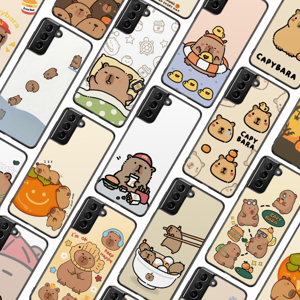 귀여운 카피바라 케이스 갤럭시 S24FE S25 S25+ S25울트라 12,400원