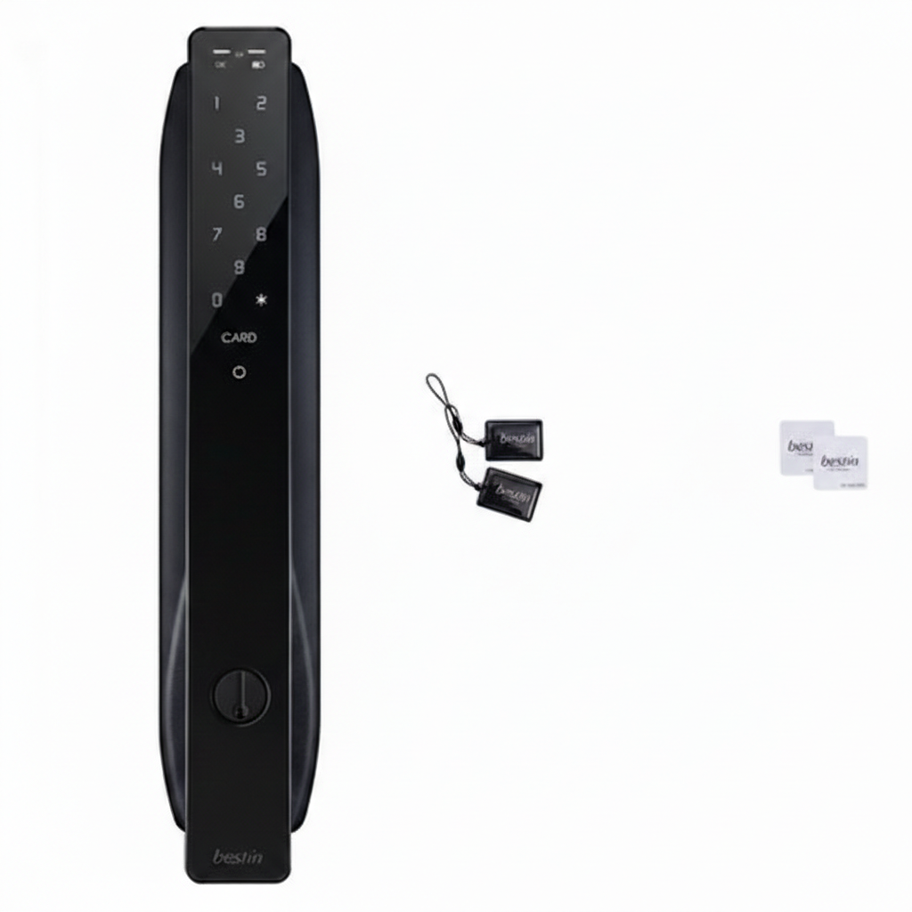 베스틴 얼굴인식 번호키 카드키 디지털 손잡이 있음 도어락 526,400원