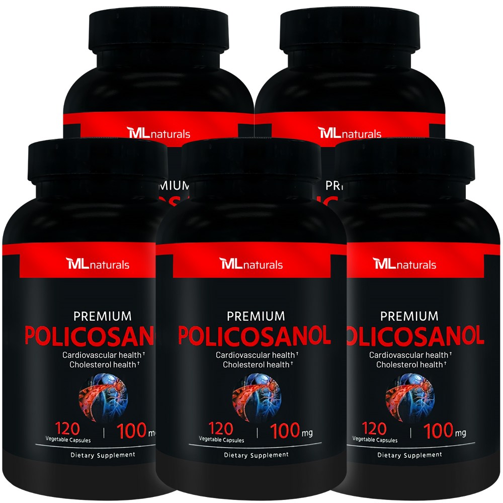 [미국빠른직구] 마이라이프 내추럴스 고함량 폴리코사놀 100mg (총지방족 99%/옥타코사놀 60%), 5개, 120정 130,900원