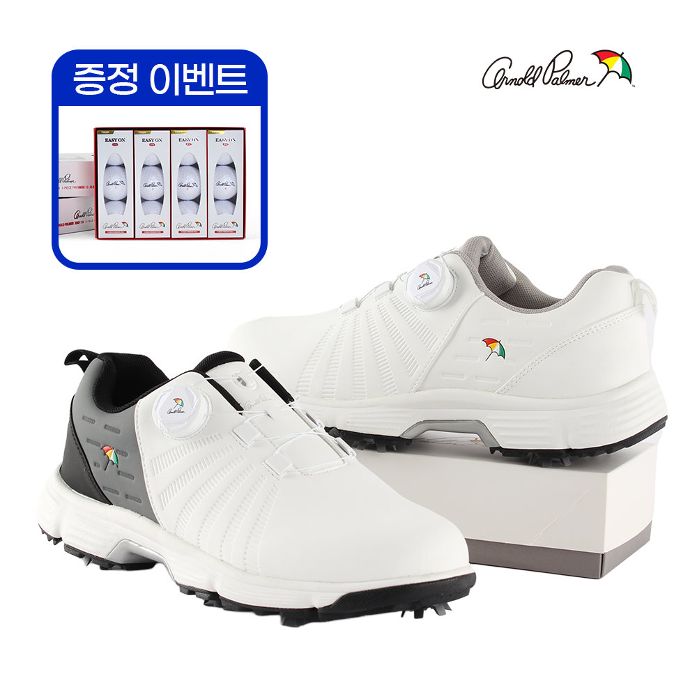아놀드파마 프리미엄 남성 스파이크 골프화 + 3피스볼 12개 증정 이벤트 108,500원