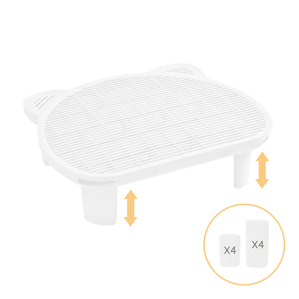 펫쭈 고양이 귀 모래매트 높이조절 화장실 발판 매트 사막화방지 14,150원