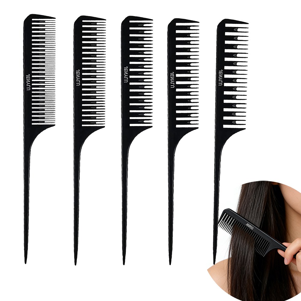 투톤염색 빗 5종 미용실 카본 꼬리빗 정전기 방지 스타일리스트용 가정용 빗 21,880원