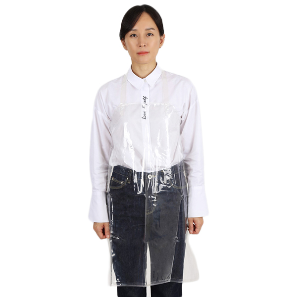 팀쿡 우레탄 목끈형 투명 방수앞치마 M, 화이트, 3개 18,930원