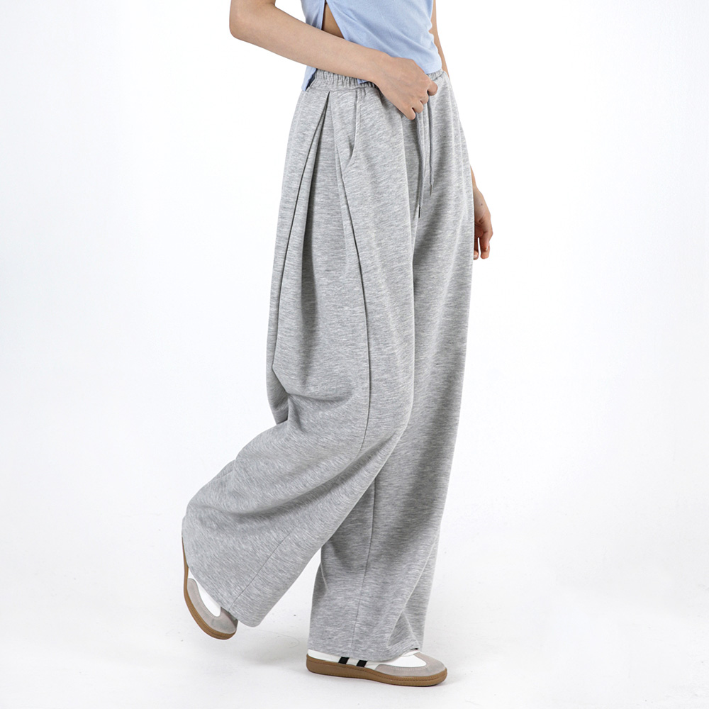 [오버나인] 여자 여성 숏롱기장 키작녀 키큰녀 핀턱 와이드 트레이닝 기모 바지 팬츠 W-53 16,700원