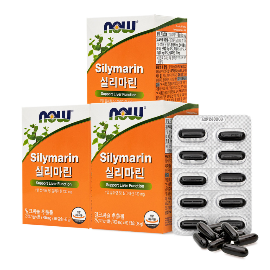 나우푸드 실리마린 60캡슐 3박스 6개월분, 60정, 3개 50,700원