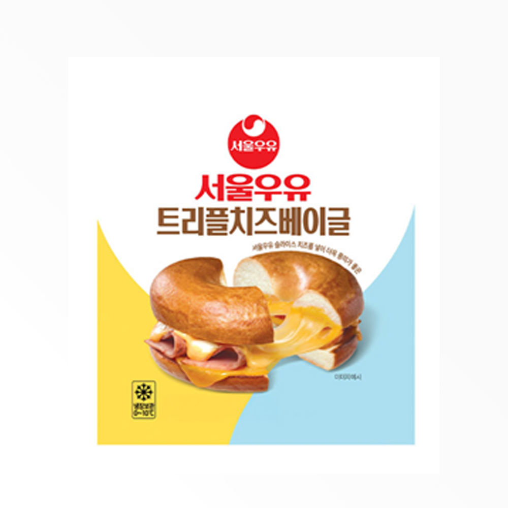 서울우유 트리플치즈베이글 130g x 2개, 2개, 130g 12,440원