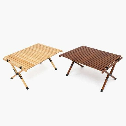 문캠핑 접이식 원목 롤테이블 내츄럴 S사이즈 M사이즈 L사이즈 월넛 L사이즈 파우치포함, 내츄럴 39,000원