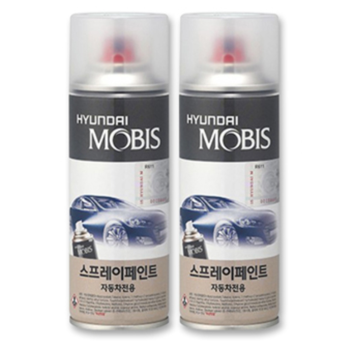 현대 순정품 더올뉴제네시스G80 UYH 우유니화이트 스프레이 412 + 투명마감스프레이 자동차 차량용 카페인트 도색 36,000원