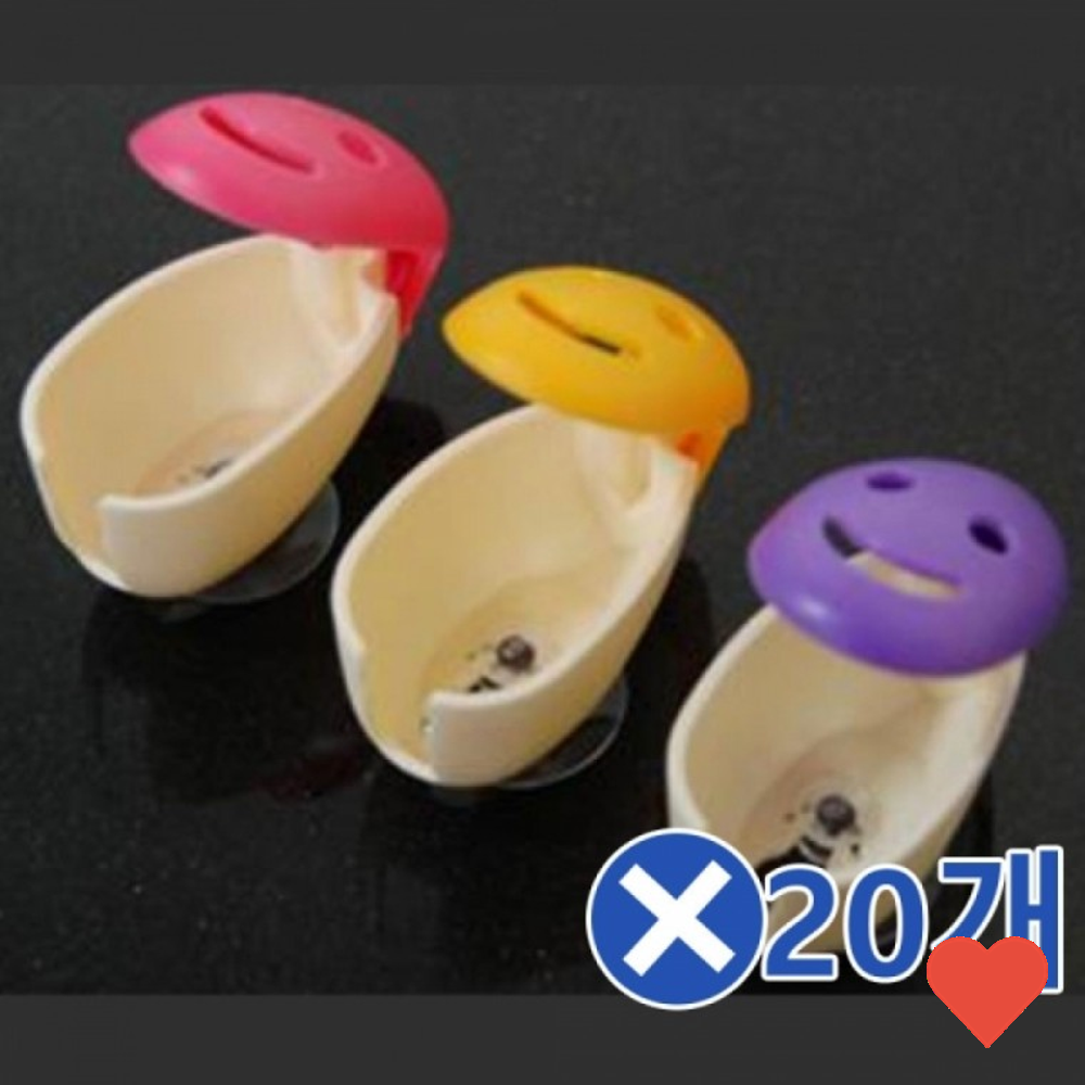 WL 스마일 예쁜칫솔걸이 물방울 칫솔걸이 예쁜칫솔걸이 3Px20개 33,900원