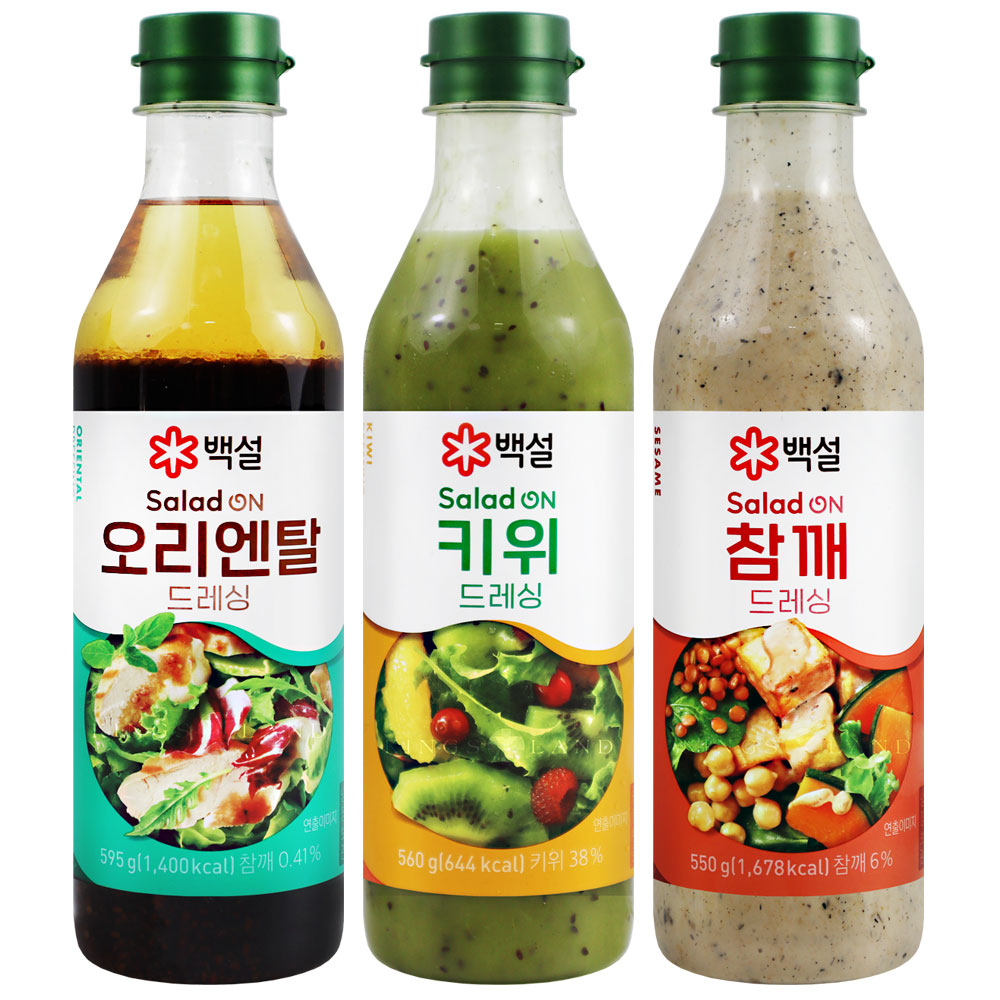 백설 드레싱 큰용량 3종(오리엔탈드레싱+참깨드레싱+키위드레싱) 19,980원