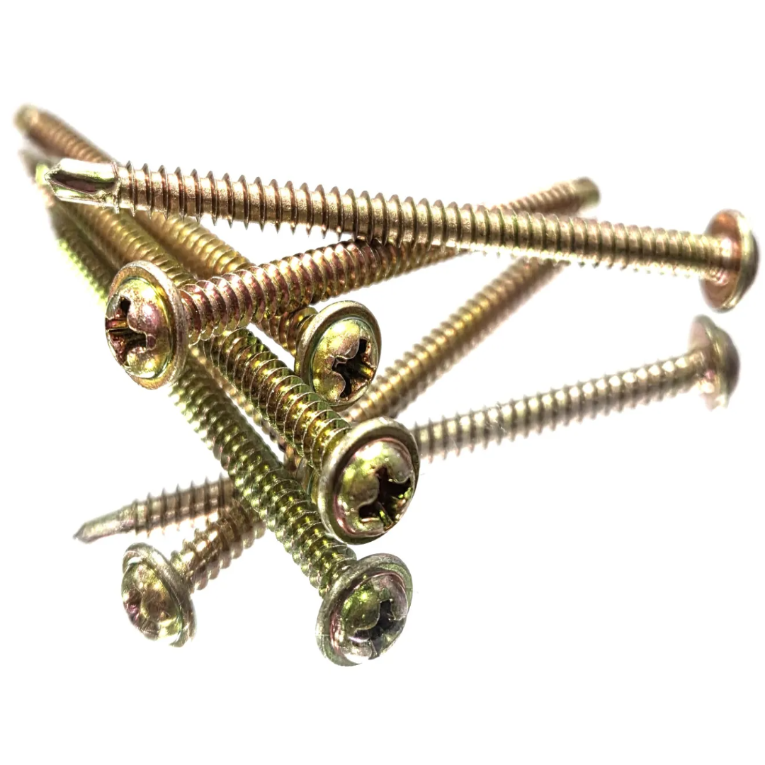 직결피스 철판용 나사 철 와샤머리 황색 #8(4.2mm) 10mm~150mm, 300개 8,090원