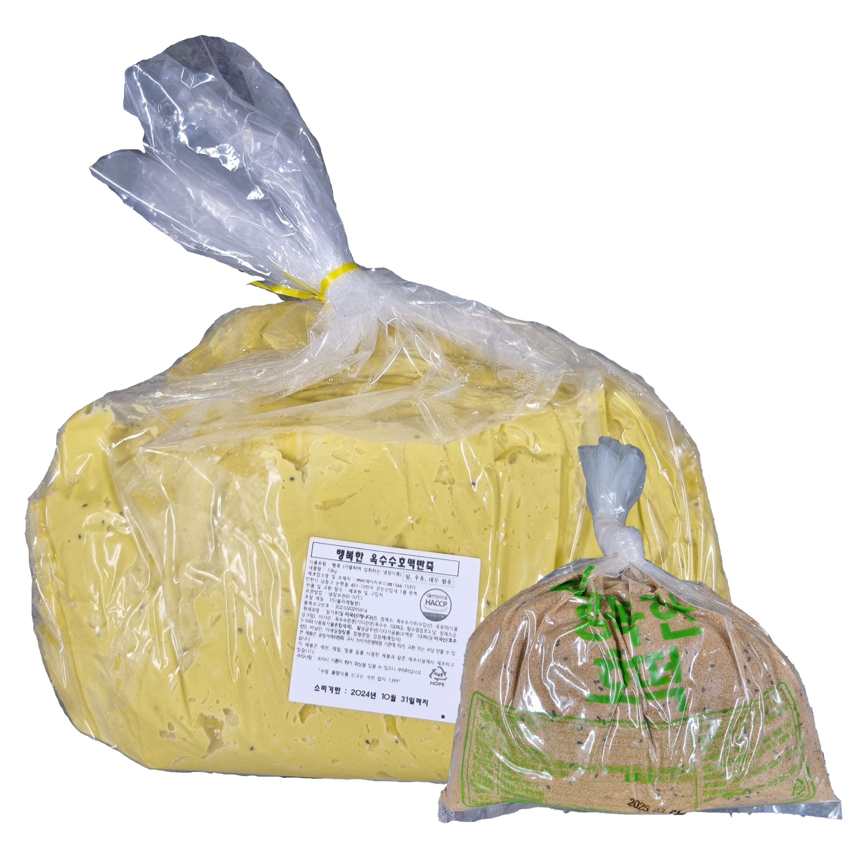 행복한 옥수수호떡반죽(10kg)+호떡소(1.2kg 1개) 세트 36,000원