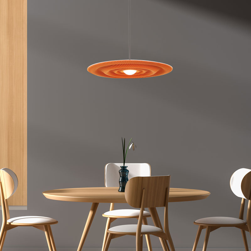 PABLO 멜리빙 DS 파블로 데어링 펜던트 식탁등 LED7W + 삼색변환 리모컨 플리커로우 세트, 블랙 + 오렌지 316,130원