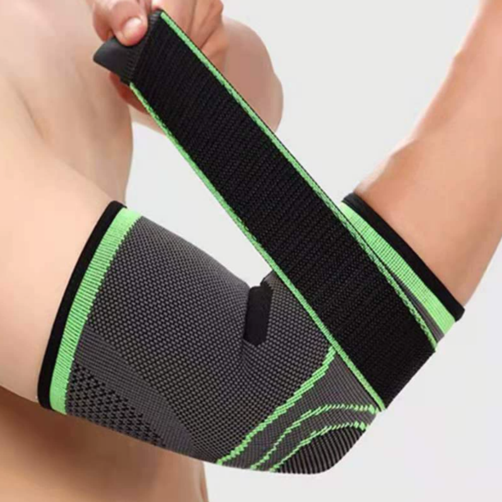 다올 스포츠 팔꿈치 보호대 테니스엘보 골프 압박 아대, 1개, 블랙그린 10,900원