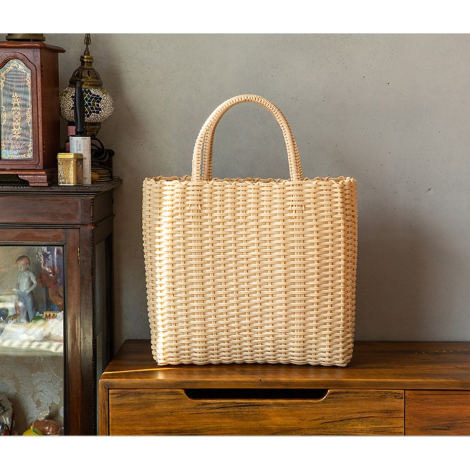 유럽풍 빨대바구니 피크닉 외출 가방 플라스틱 가벼운 가방 3p세트 104,000원