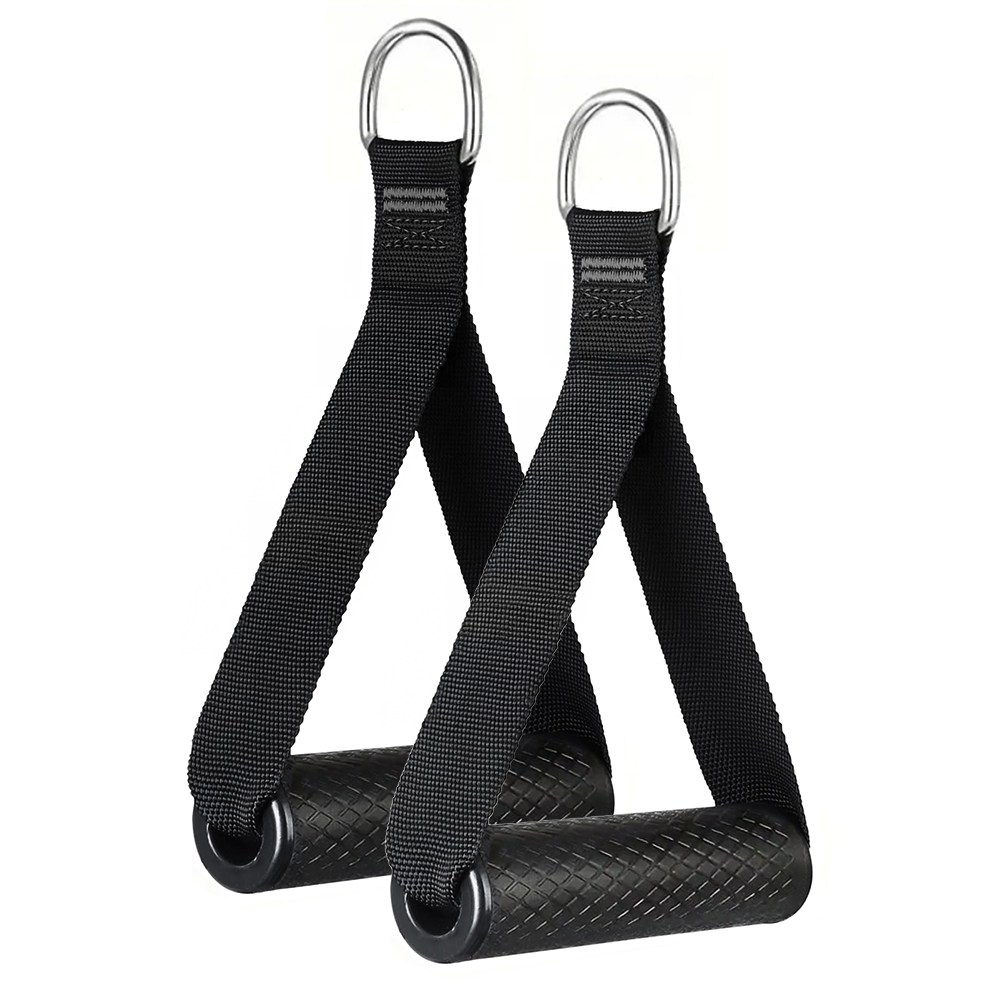 홈트핏 헬스 핸드 그립 케이블 튜빙밴드 핸들 스트럽 운동기구 손잡이, 1세트, 블랙 14,900원