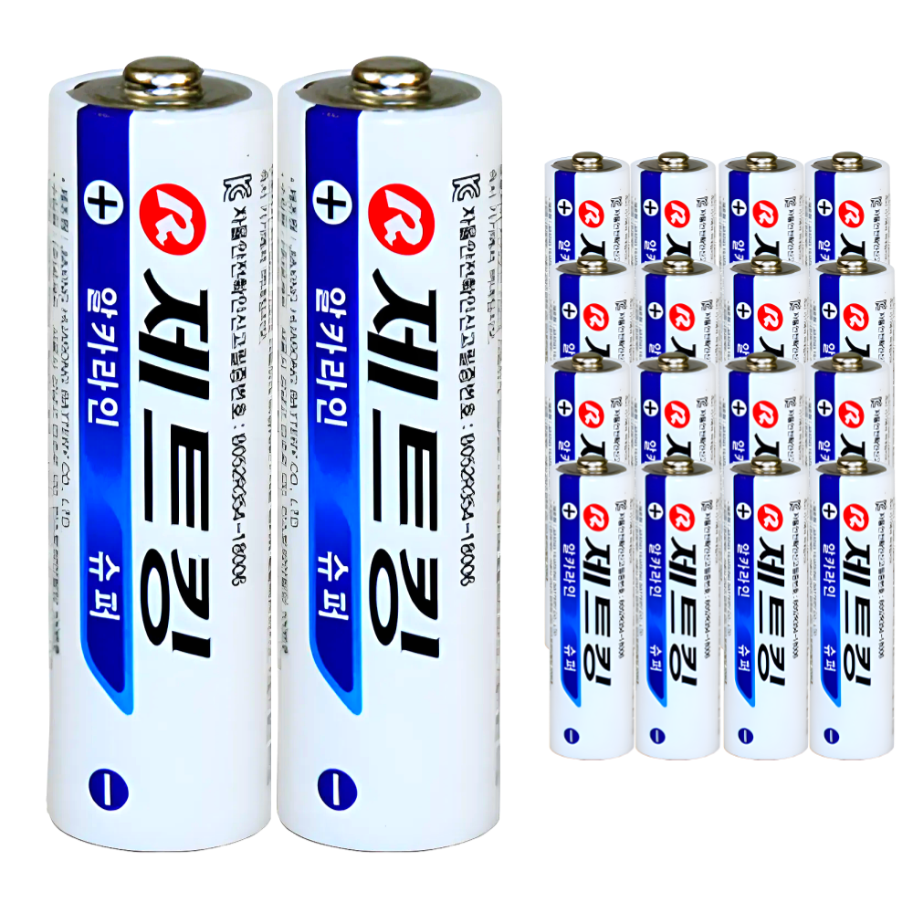 건전지나라 제트킹 고성능 알카라인 AA 건전지 최신제조, 10세트, 40개입 122,800원