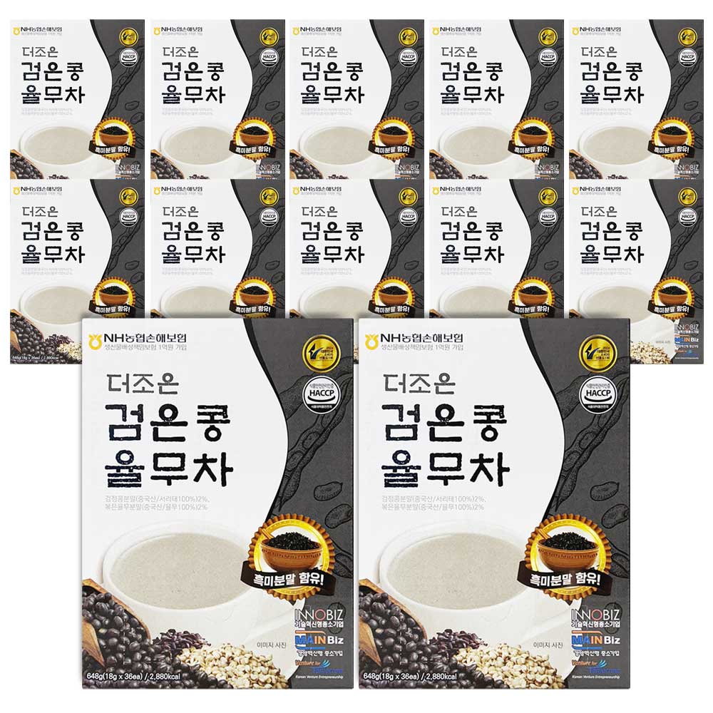 더조은 검은콩 율무차 식사대용 선식 스틱, 12개, 36개입, 18g 102,000원