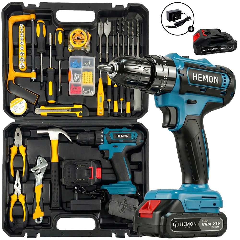 헤이즈 터크 프로 21V 전동 드릴 드라이버 올인원 공구 세트, 1개, 배터리 75,900원