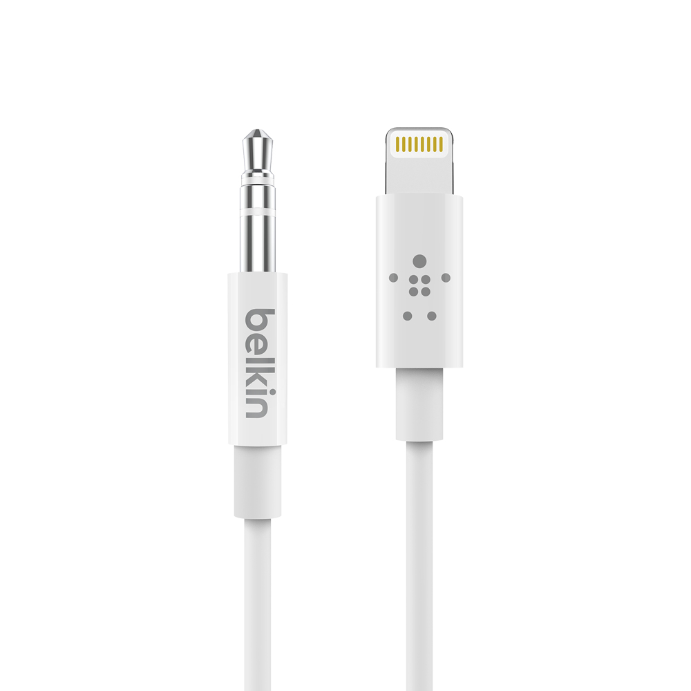 벨킨 3.5mm AUX 오디오 to 라이트닝 8핀 아이폰 케이블 1.8m, AV10172bt06, 화이트 32,900원