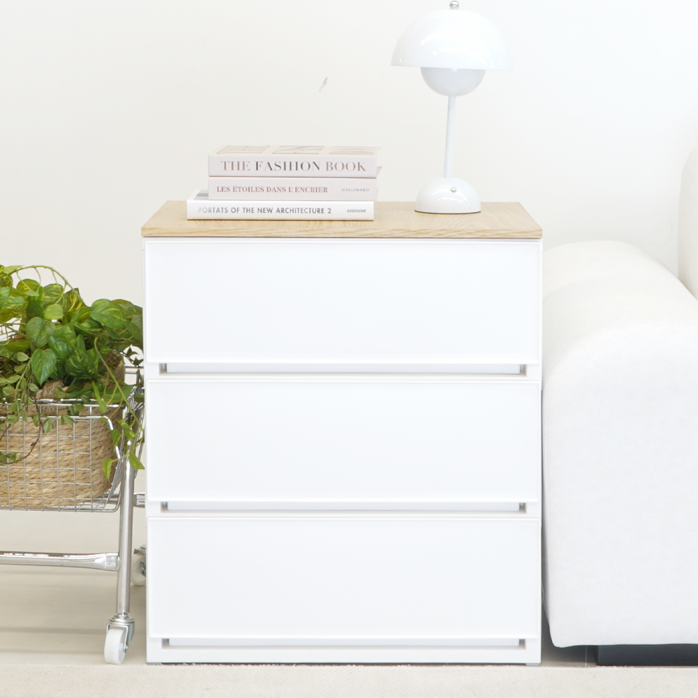 엠비코 우든 와이드 우드상판 서랍장 29,900원