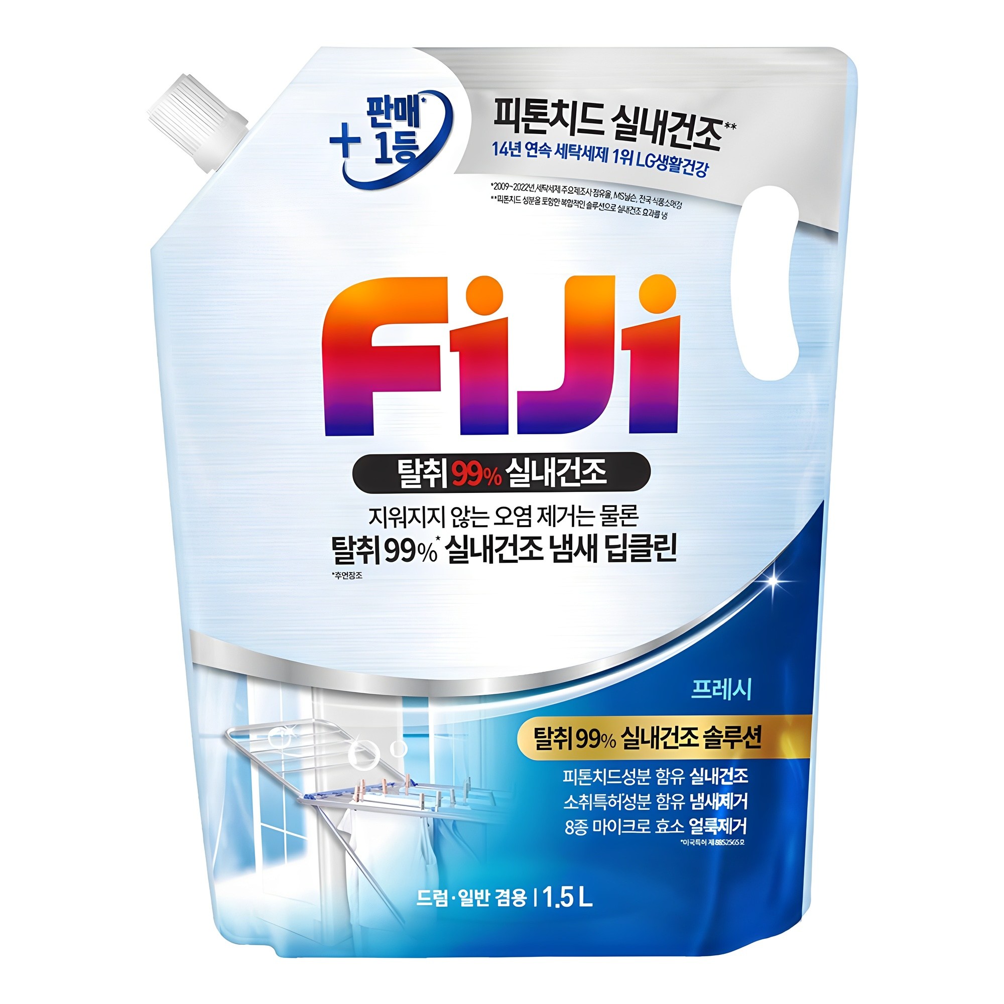 피지 탈취99 실내건조 프레시 액상세제 리필 7,500원