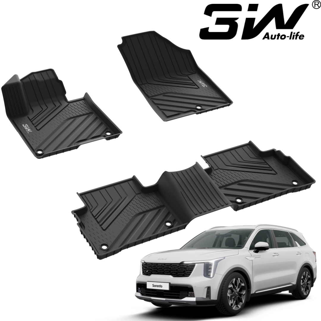 3W 에코라이너 TPE 3D 매트 자동차 발매트 더뉴 쏘렌토 MQ4 하이브리드, (23.08-현재)1+2열 155,000원