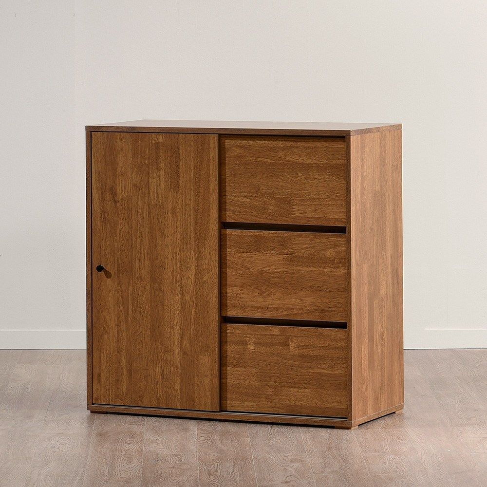 브루노 솔드 2단 E0 미닫이 슬라이드 수납장 800 서랍장 175,000원