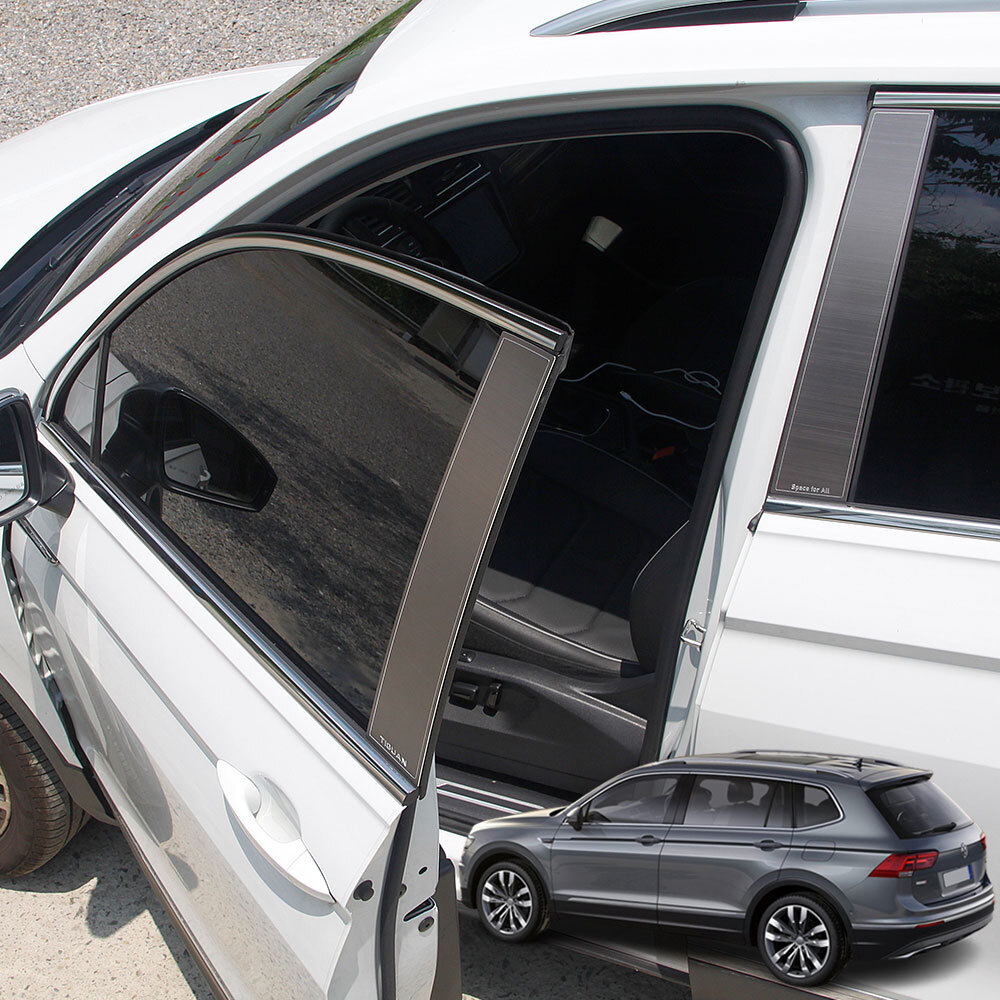 두두카 폭스바겐 티구안 B필러 기둥 알루미늄 몰딩 용품 2018년 이후 호환 65,000원