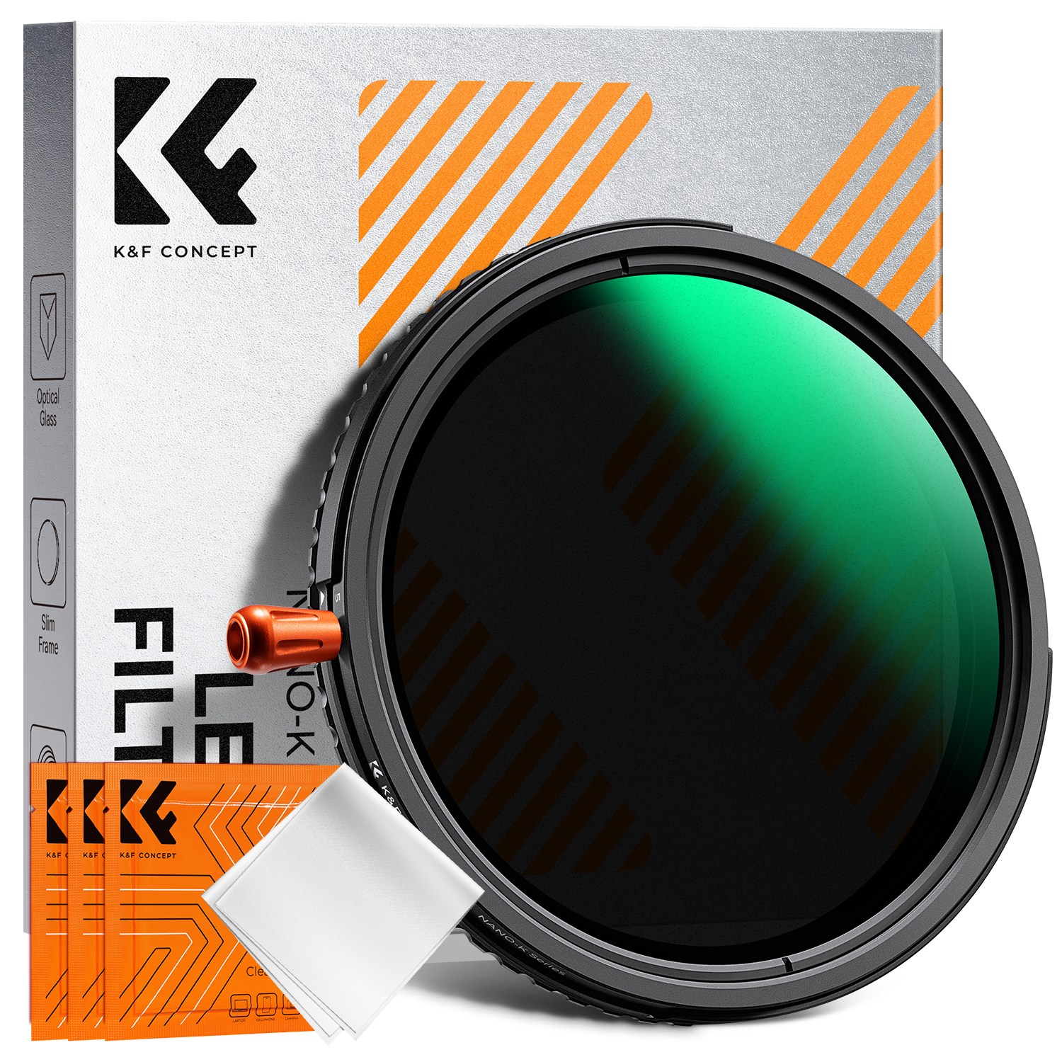 K&F CONCEPT Nano-Klear 가변 ND2-32&CPL&블랙 미스트 1/4 3-in-1 필터, 72mm, 1개 79,900원