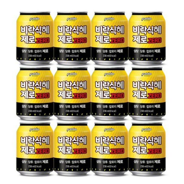 팔도 비락식혜 제로 슬림캔, 238ml, 12개 11,430원