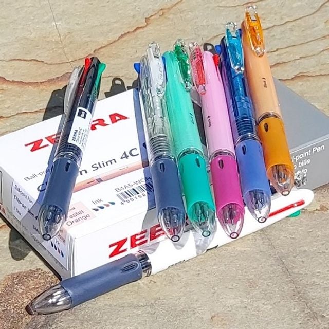 제브라 슬림한 바디 0.7mm 4색볼펜 클립온 슬림 1다스, WG 파스텔그린 12pcs, 본상품선택 63,740원