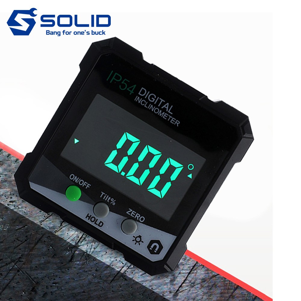 솔리드 디지털 각도계 수평계 각도기 각도측정기 4면측정 자석수평 SOL-D03, 1개 17,950원
