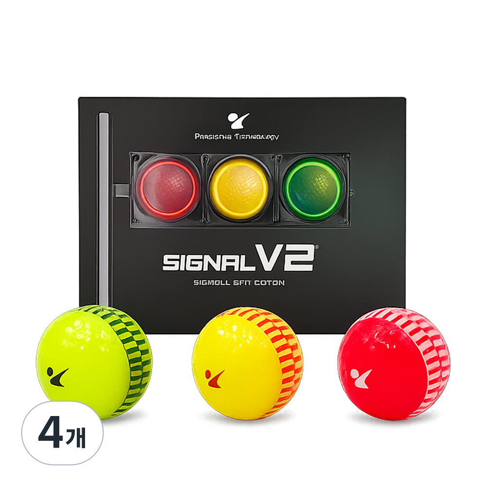 지아이골프 시그널 V2 비거리 향상 퍼팅라인 고반발 소프트 2피스 골프공 106,240원